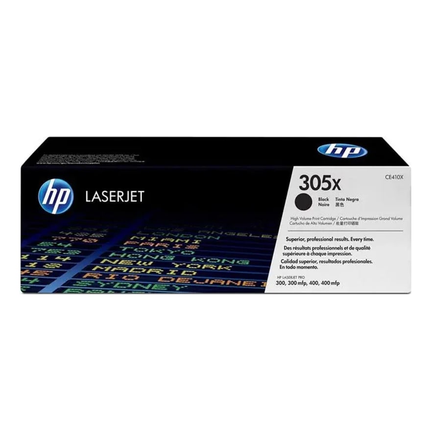 Tóner HP 305X Negro LaserJet 375/475 4000 pág. CE410X