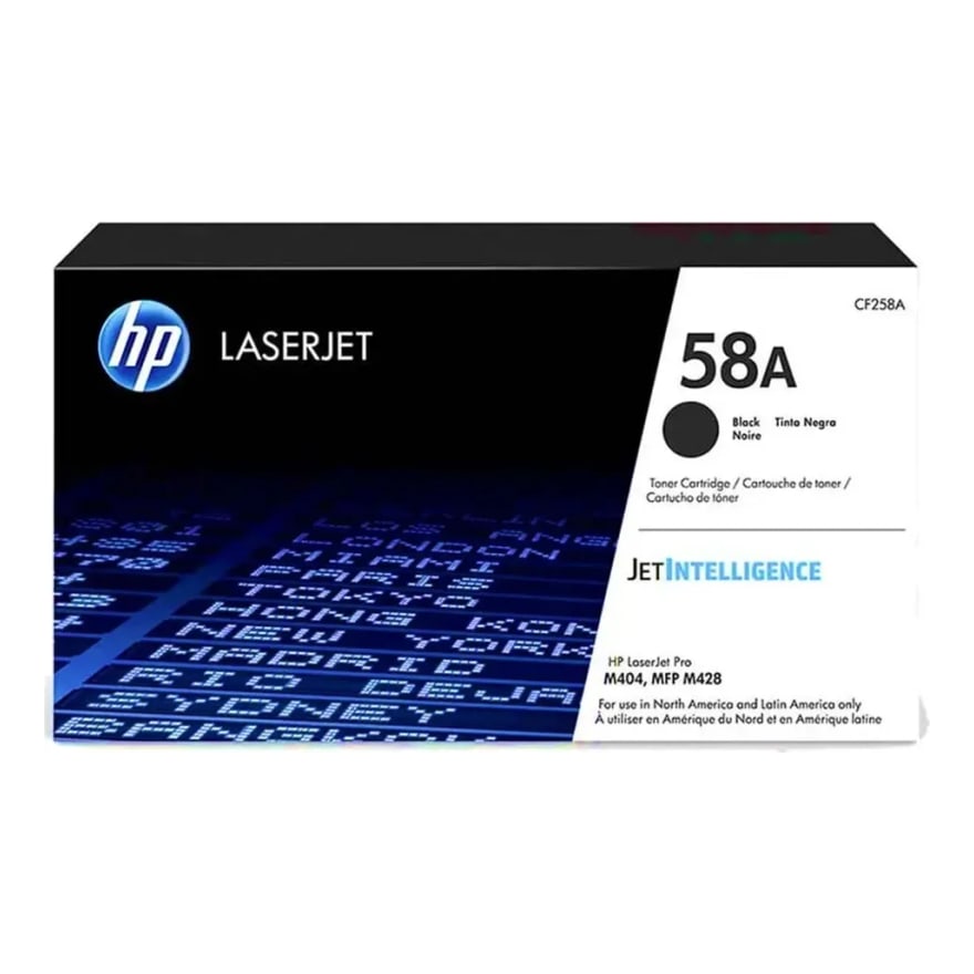 Tóner HP 58A Negro LaserJet M404/428 3000 pág. CF258A