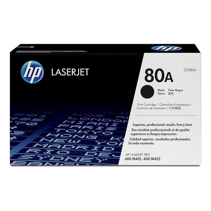 Tóner HP 80A Negro LaserJet M401 2700 pág. CF280A