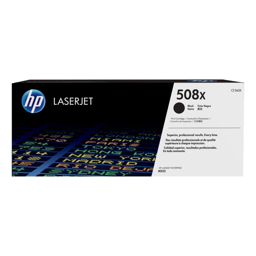 Tóner HP 508X Negro LaserJet M577/M553 12500 pág. CF360X