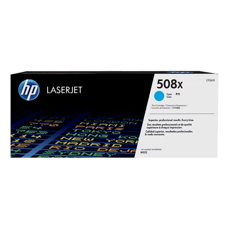 Tóner HP 508X Cyan LaserJet M577/M553 9500 pág. CF361X