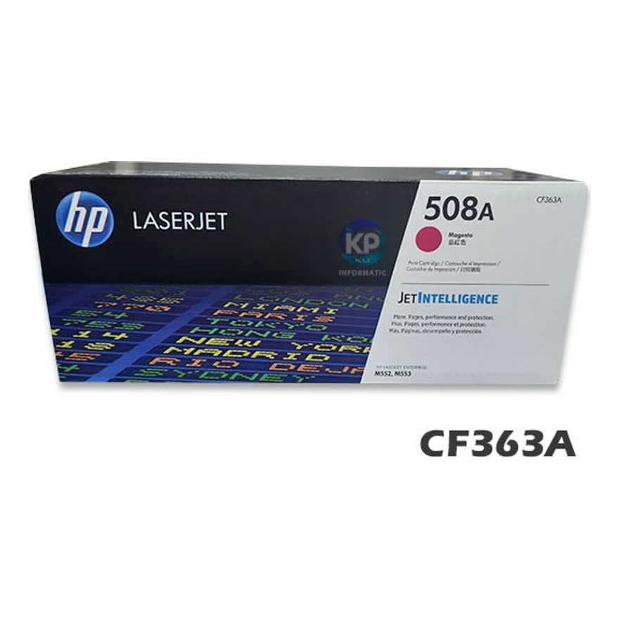 Tóner HP 508 Magenta LaserJet M553/577 5000 pág. CF363A