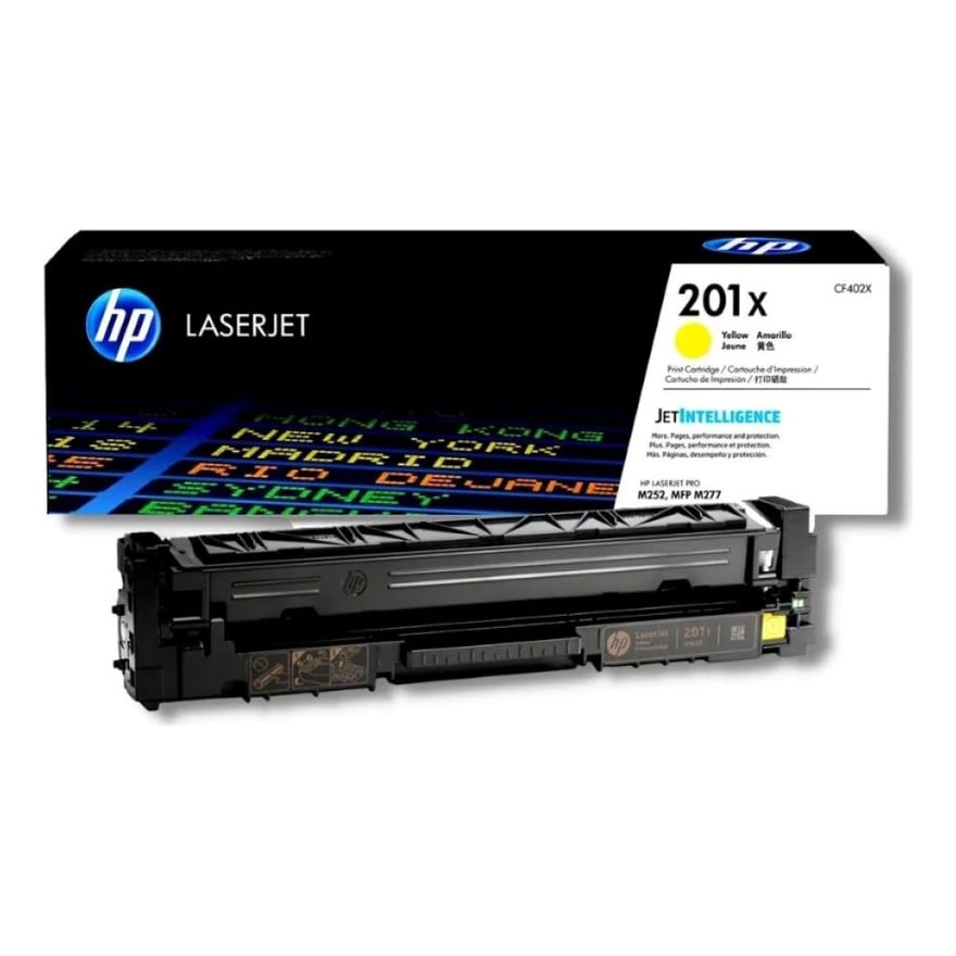 Tóner HP 201X Amarillo LaserJet M252/227W 2300 pág. CF402X
