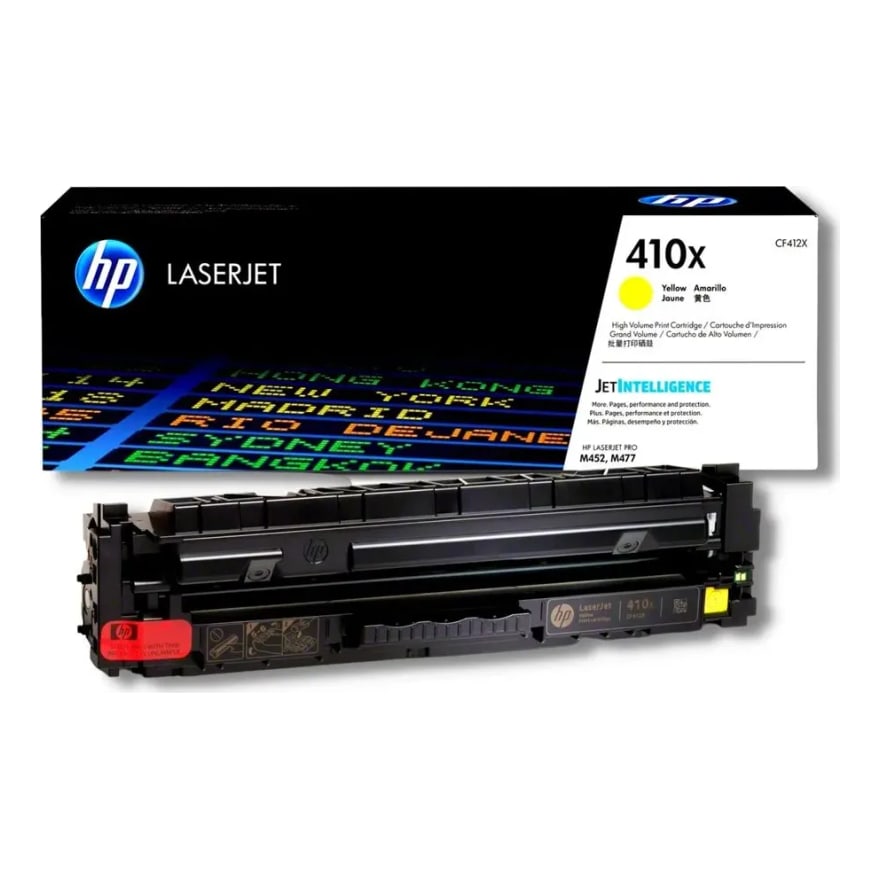 Tóner HP 410X Amarillo LaserJet M452/477/377 5000 pág. CF412X