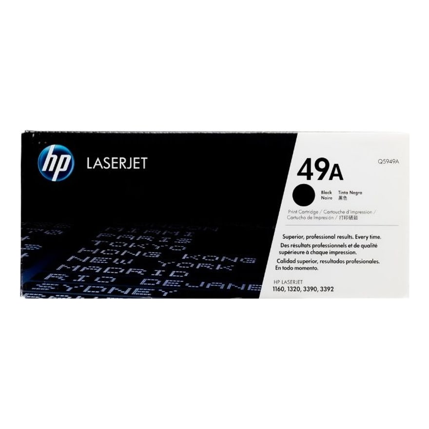Tóner HP 49A Negro LaserJet 1160/1320/3390 2500 pág. Q5949A