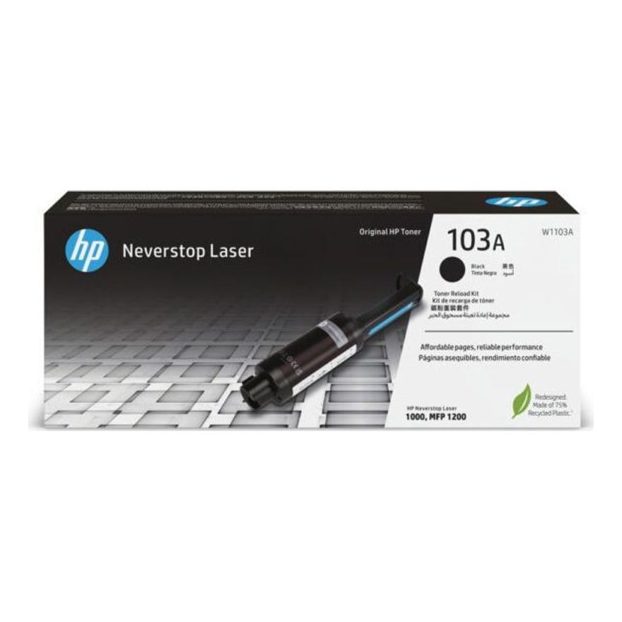 Kit de recarga de toner original HP Laser 103A Negro W1103A 2500 pág.