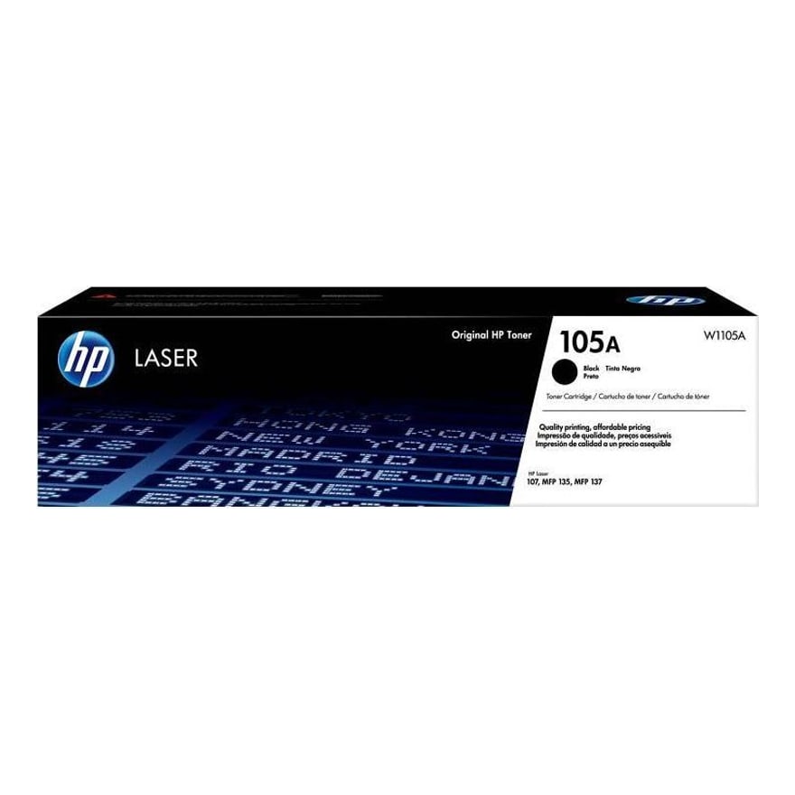 Tóner HP 105A Negro LaserJet 107 108/133PN/135 1000 pág. W1105A