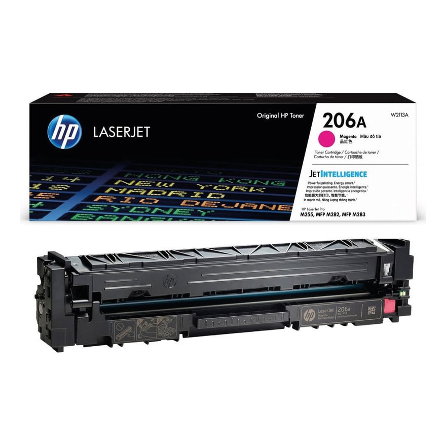 Tóner HP 206A Magenta LaserJet M255/M282 1250 pág. W2113A