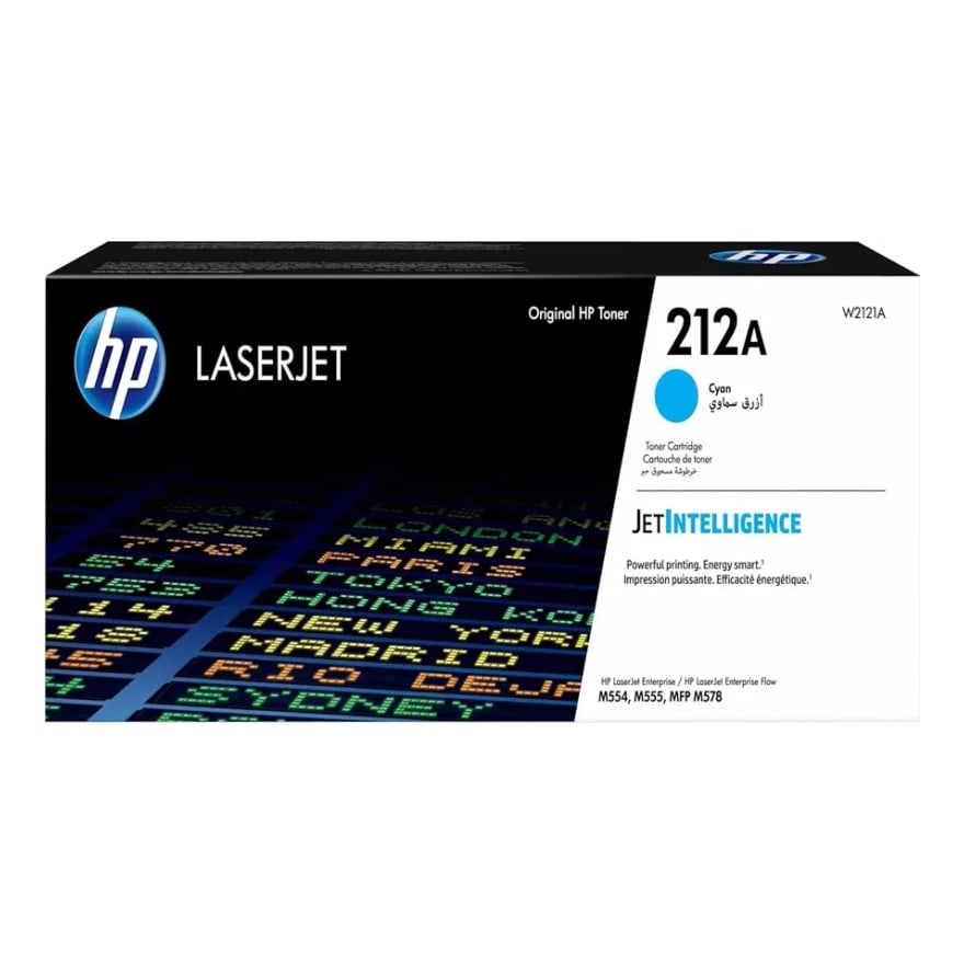 Tóner HP 212A Cyan LaserJet M555/554/578 4500 pág. W2121A