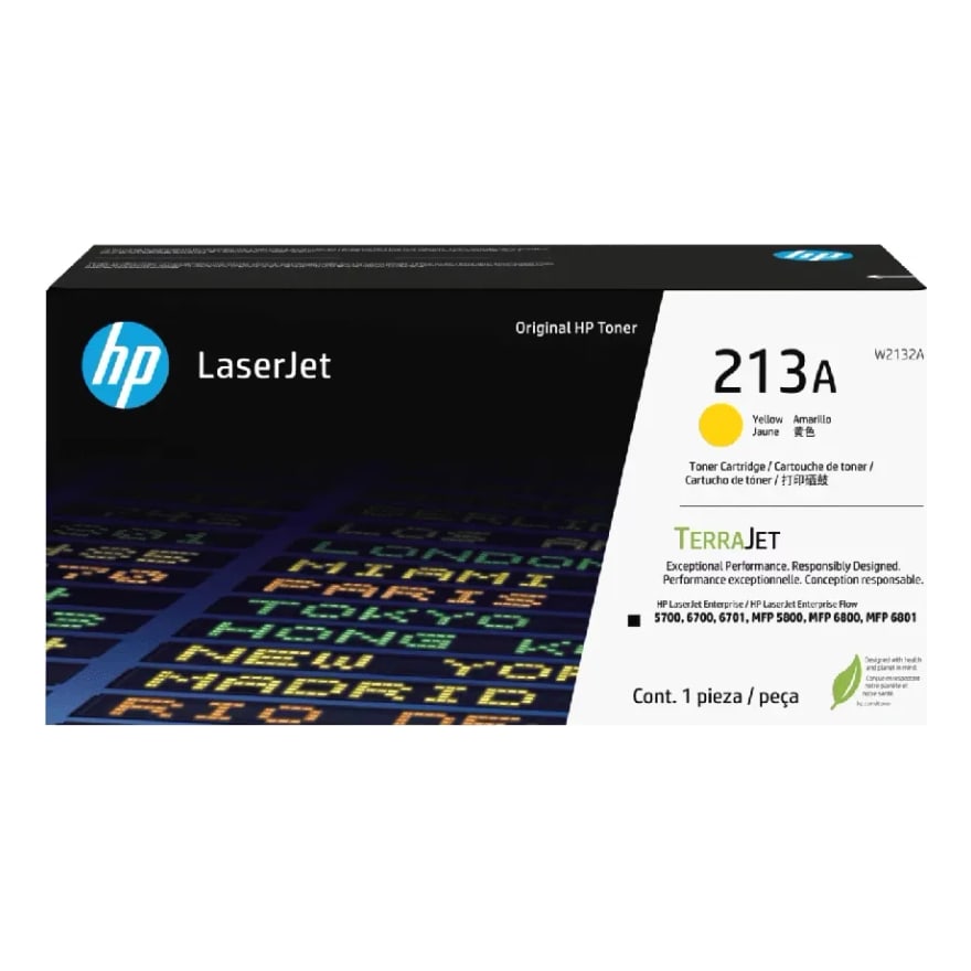 Tóner HP 213A Amarillo LaserJet 5700 5800/6700/6800 3000 pág. W2132A