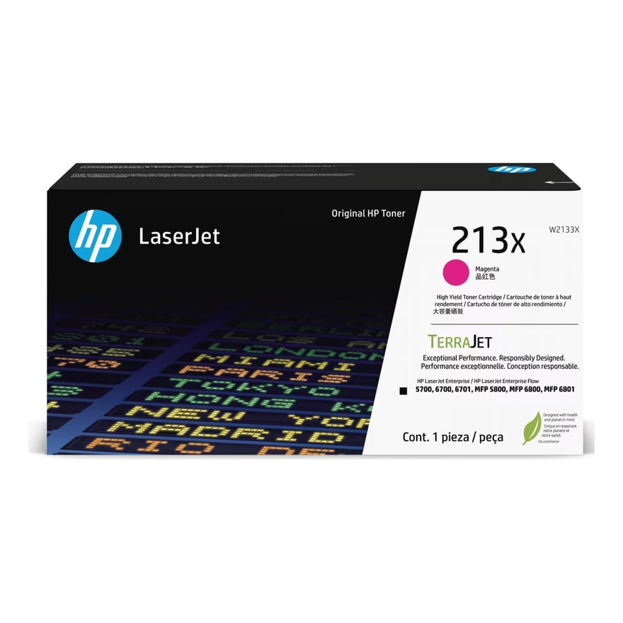 Tóner HP 213X Magenta Alto Rendimiento LaserJet 5700