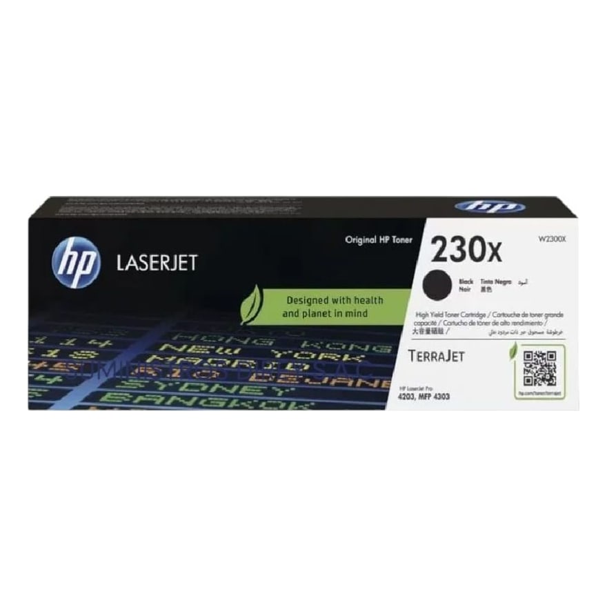Tóner HP 230X Negro LaserJet 4203/4303 7500 pág. W2300X
