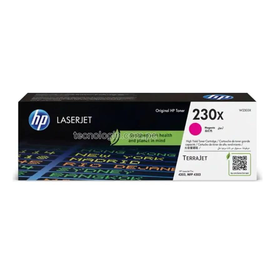 Tóner HP 230X Magenta LaserJet 4203/4303 5500 pág. W2303X