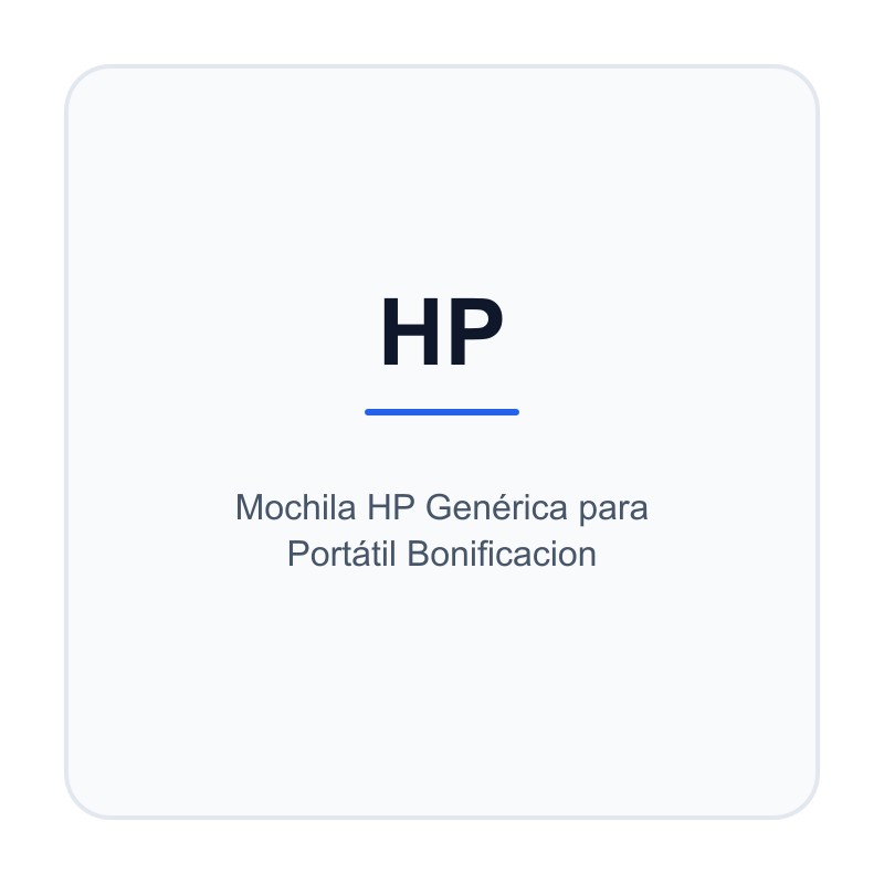 Mochila HP Genérica para Portátil Bonificacion