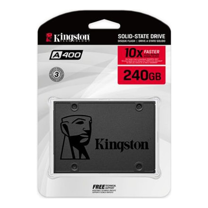 Disco Kingston SSD 2.5 SATA A400 240GB Tlc Nand Standalone Drive Read 500MB