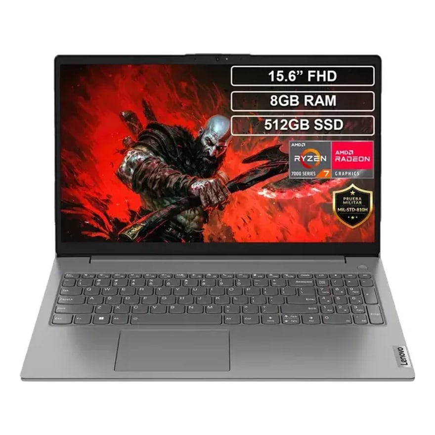 Laptop Lenovo V15 G4 Abp Ryzen 7 7730U 8GB DDR4/256GB 15.6 pulg. FHD IG LVO (83CR001LEC)
