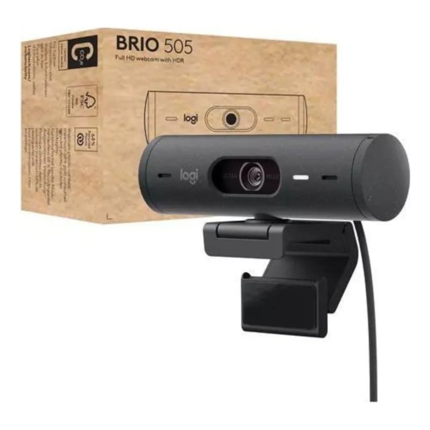 Cámara Logitech Brio 505 Grafito B2B FHD Mic. USB-C