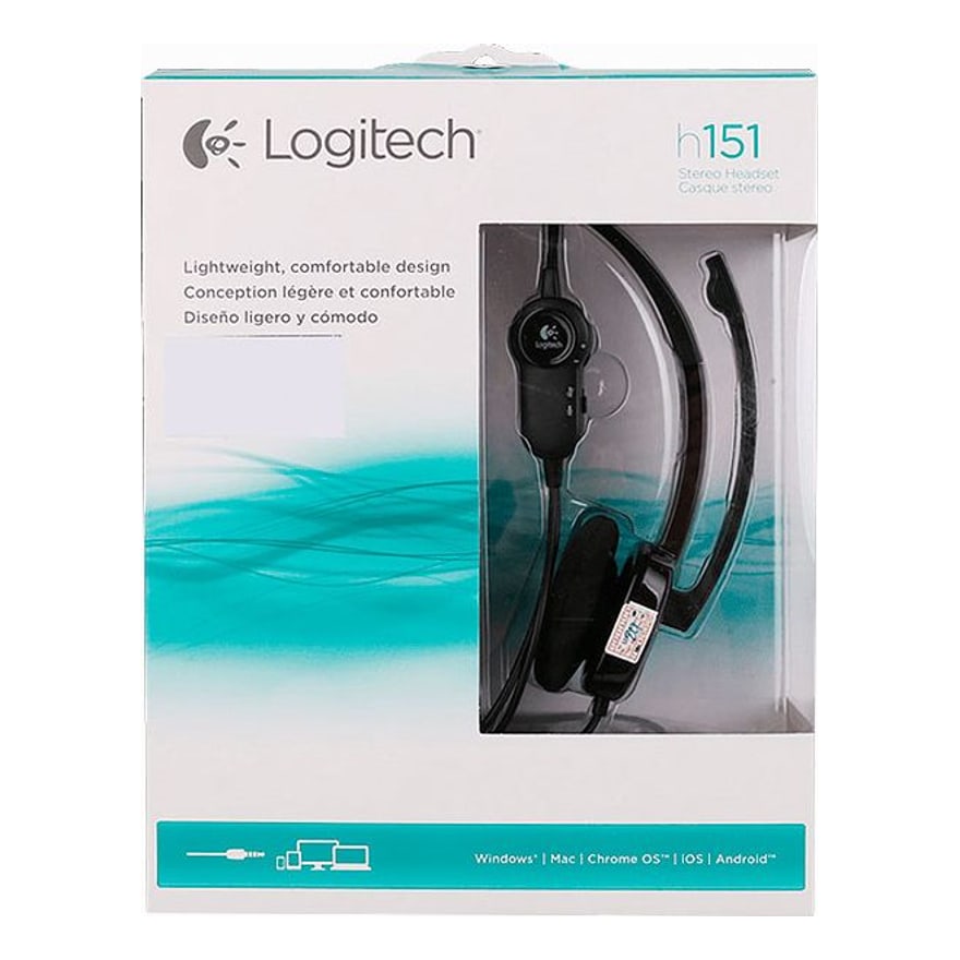Audífonos Logitech H151 Stereo Aux Mic. Unidireccional