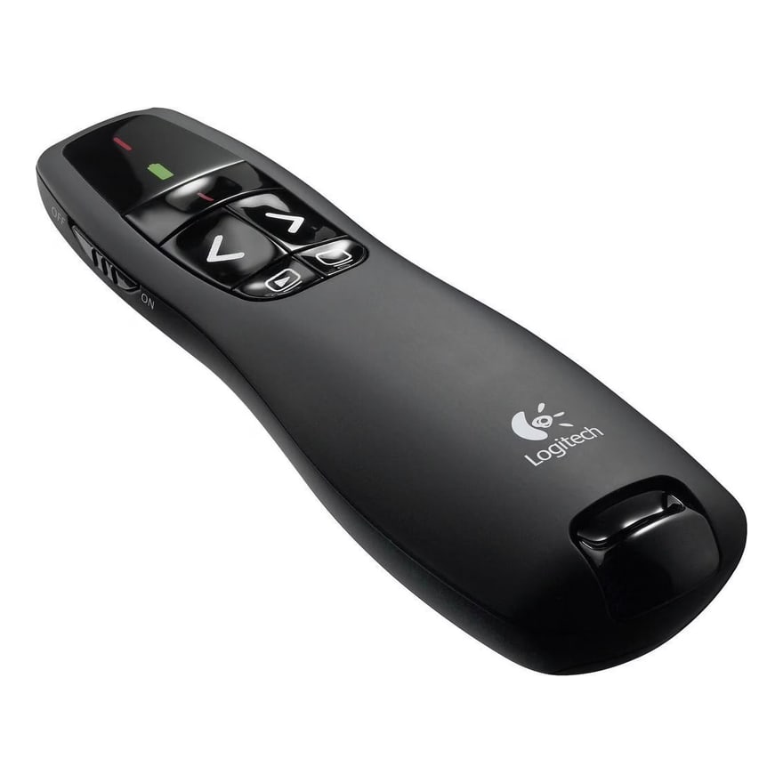 Presentador Logitech R400 Wireless Laser 2.4 GHZ Distanc. 15MT