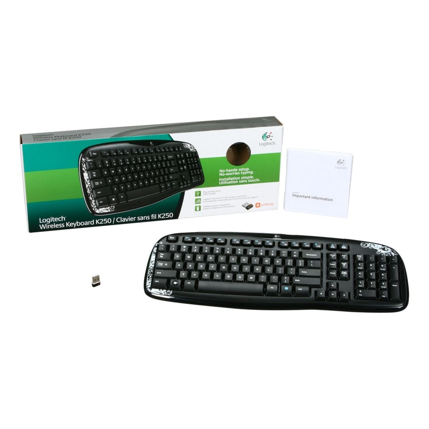Teclado Logitech K250 Compacto Bluetooth Wireless Off White