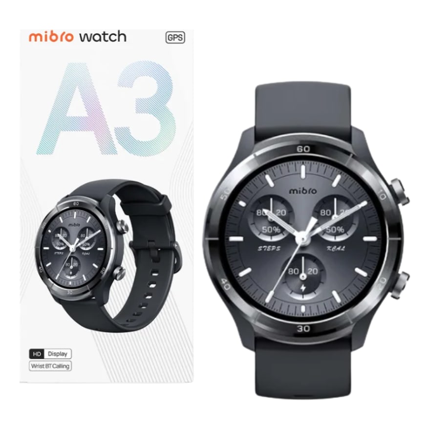 Smartwatch Mibro Lite 3 Gris Oscuro BT 5.3 Llamadas 1.3 AMOLED 2ATM 100 Modos Android y iOS