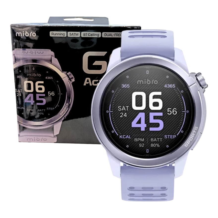 Smartwatch Mibro GS Active 2 Lilac 5ATM Llamadas BT Running Training