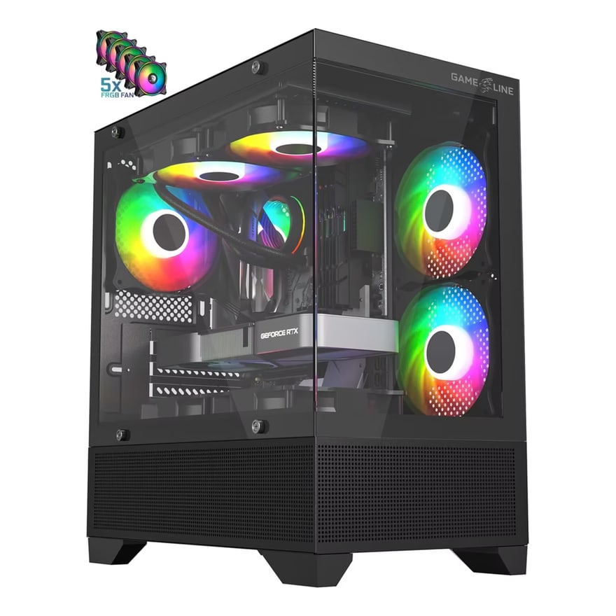 Computadora de escritorio Speedmind Ryzen 5 5500 16GB-RAM 512GB-SSD RTX5060 8GB Case SM incluye KIT TM FreeDOS