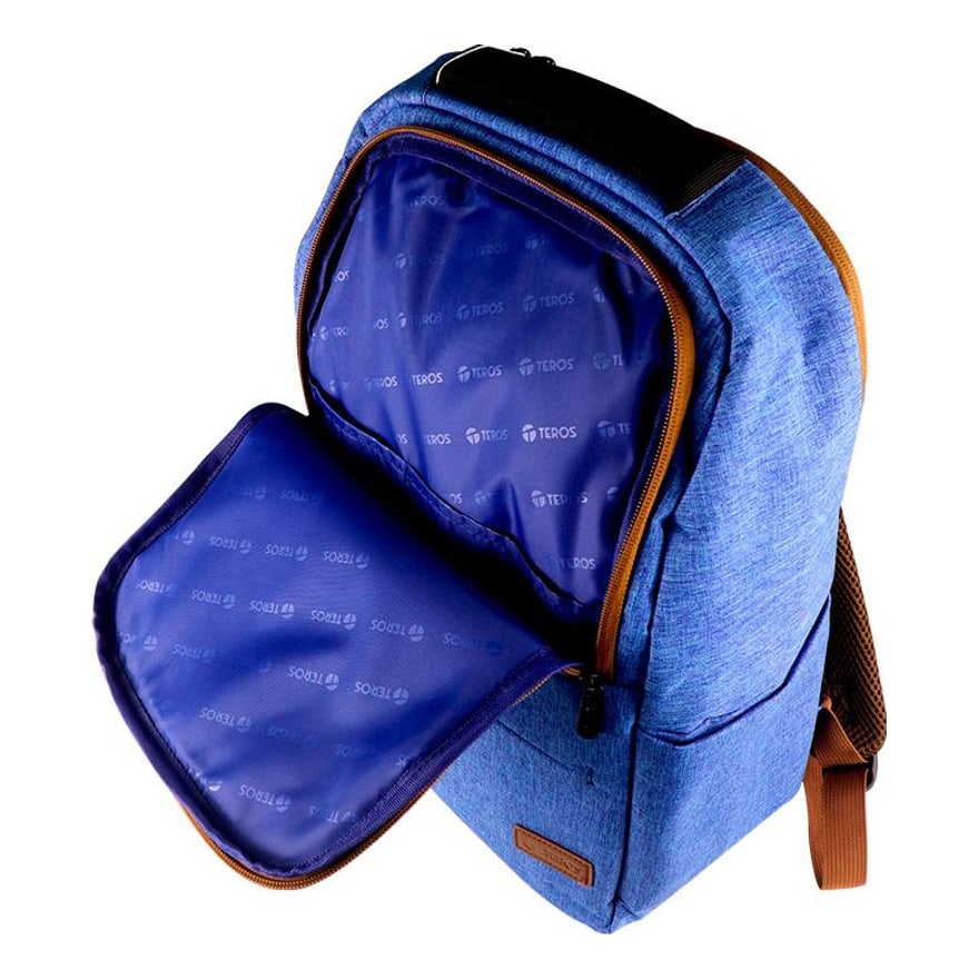 Mochila Teros TE-9035BL Notebook hasta 17.0 Poliester Azul