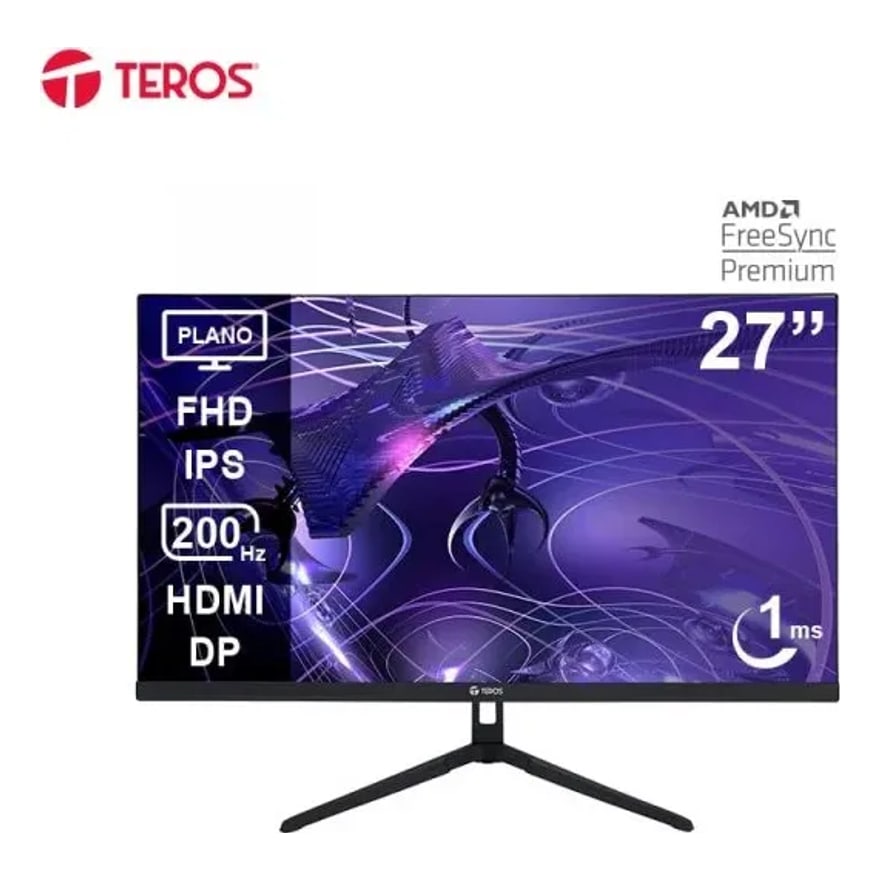 Monitor Teros Gaming TE-2786G Plano Full HD IPS 1920X1080 200Hz 1MS Audio Out