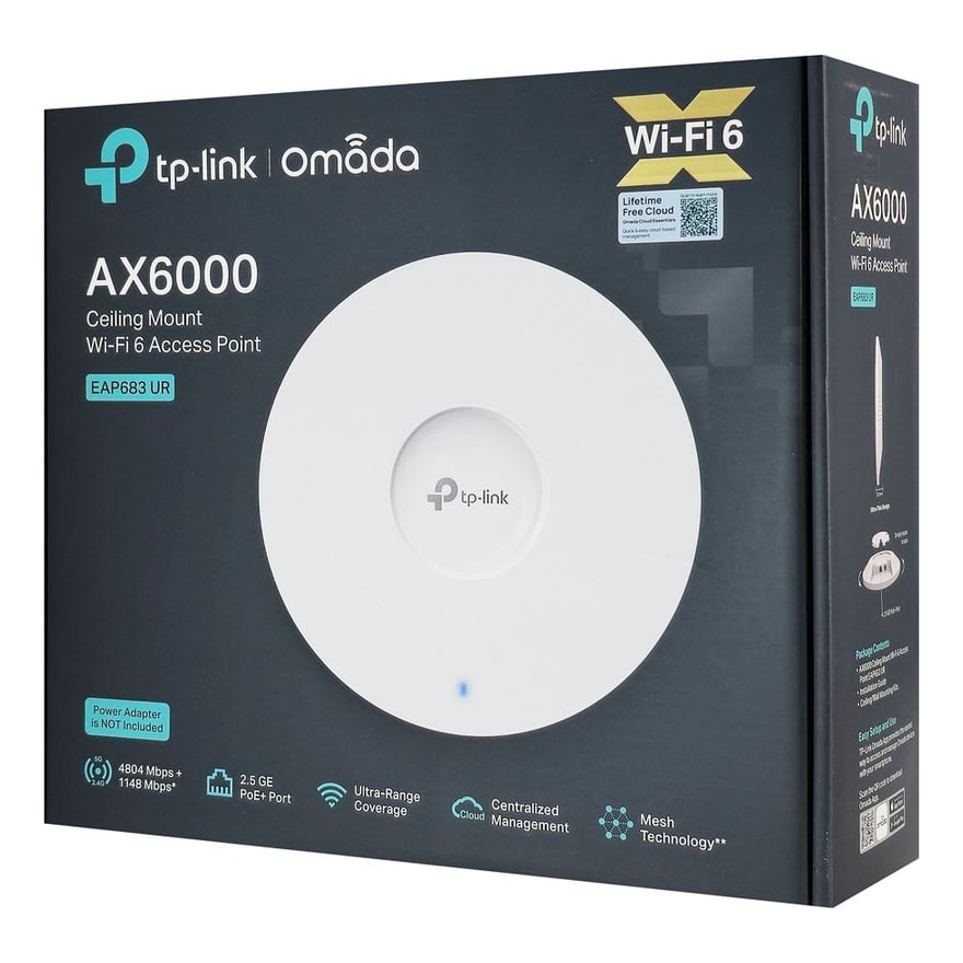 Access Point TP-Link EAP683 UR AX6000 WiFi 6 Velocidad Ultrarrapida 1 x 2.5 Gigabit