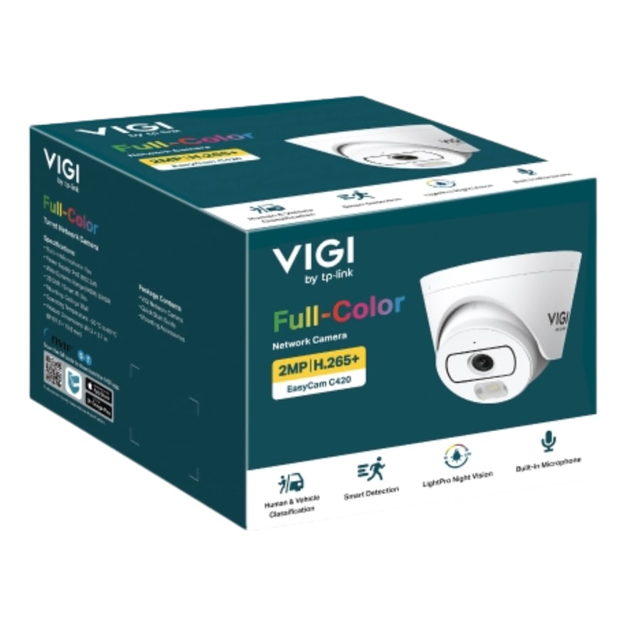 Cámara TP-Link VIGI Easycam C420 2.8mm Smart Detection