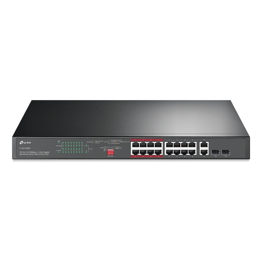 Switch TP-Link TL-SL1218MP 16 Puertos 10-100 Mnbps
