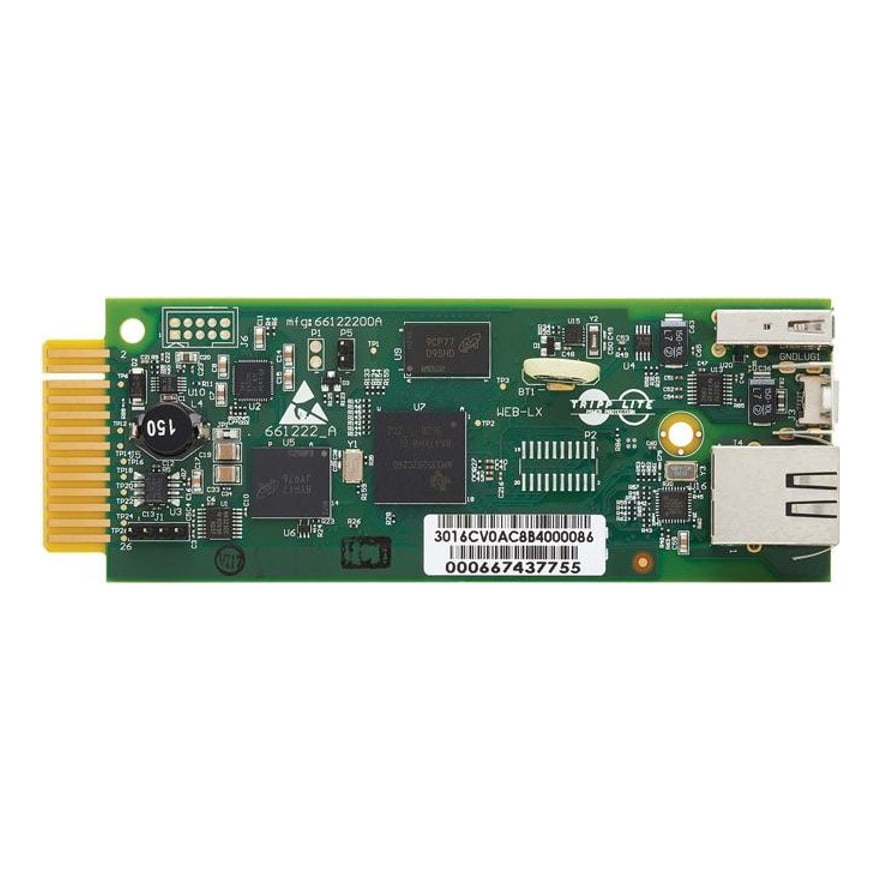 Tarjeta de red para UPS Tripp Lite Snmp Webcardlxmini Monitoreo de UPS Online 1GBPS RJ45 1Y