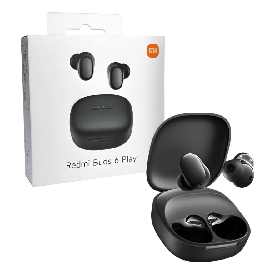 Audífonos Xiaomi Redmi Buds 6 Play Anul. Ruido 36 H. Negro